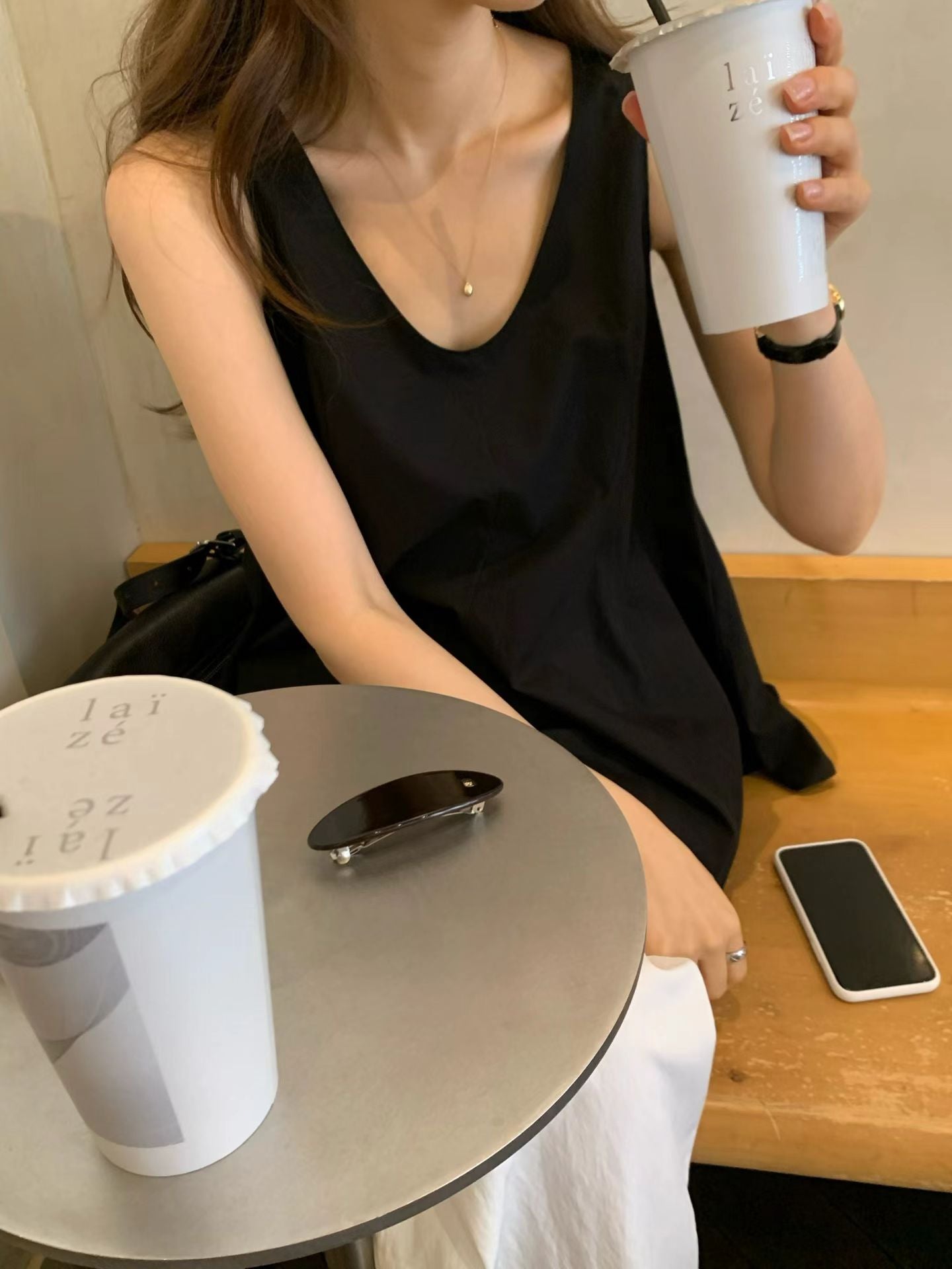Summer Poppy Peplum Blouse | 夏日小傘擺修身上衣