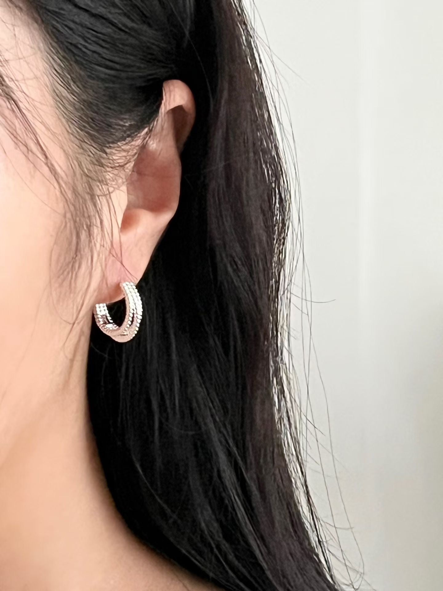Twin Hoop Earrings | 雙環圈圈耳環