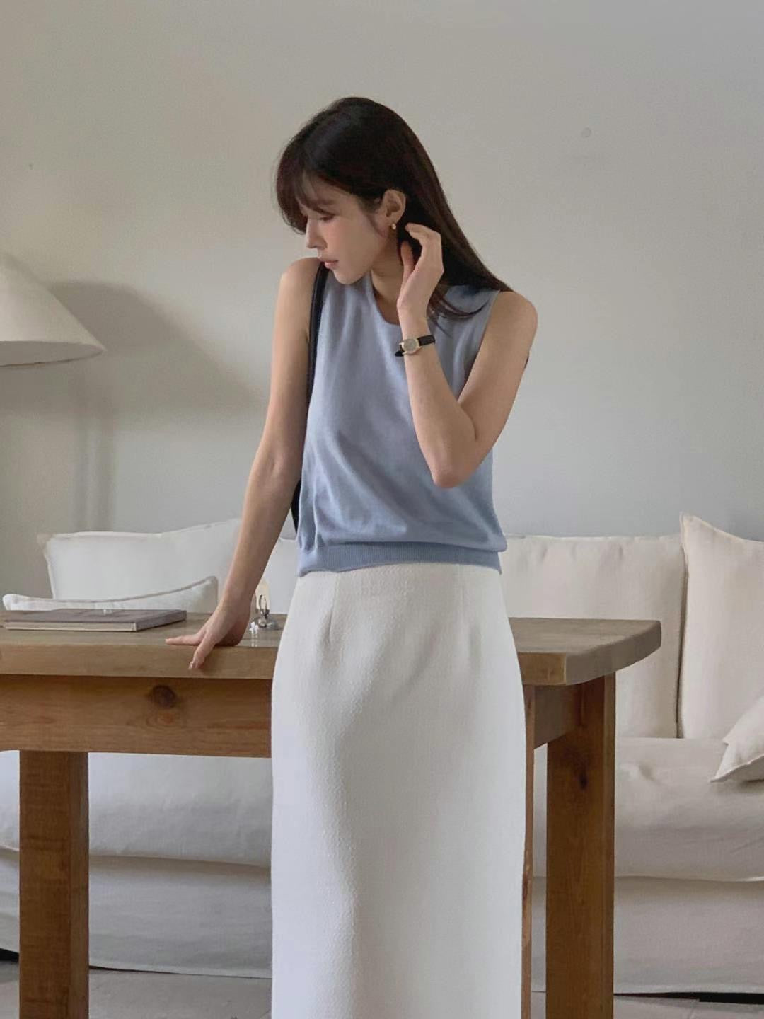 【超美Happy Price】Light Tweed Midi Skirt