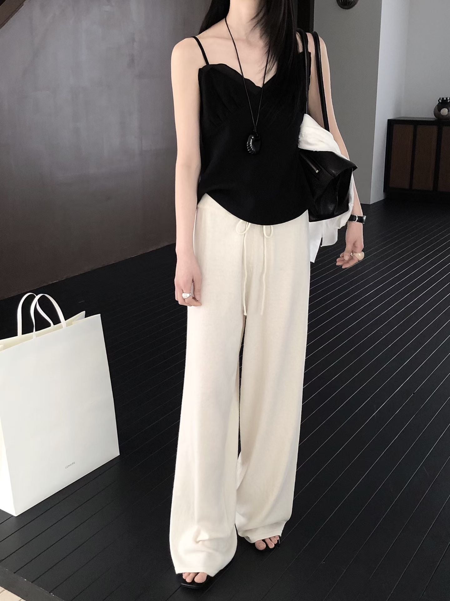 [最多敲碗！]￼Light Knitted Flexi Pants | 春夏薄針織休閒長褲