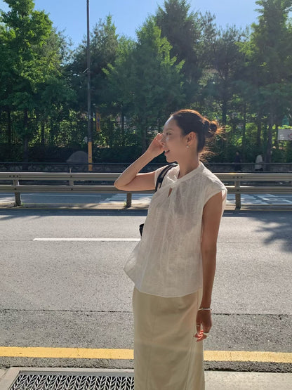 Elegant Floral Embroidery Top | 優雅花繡上衣