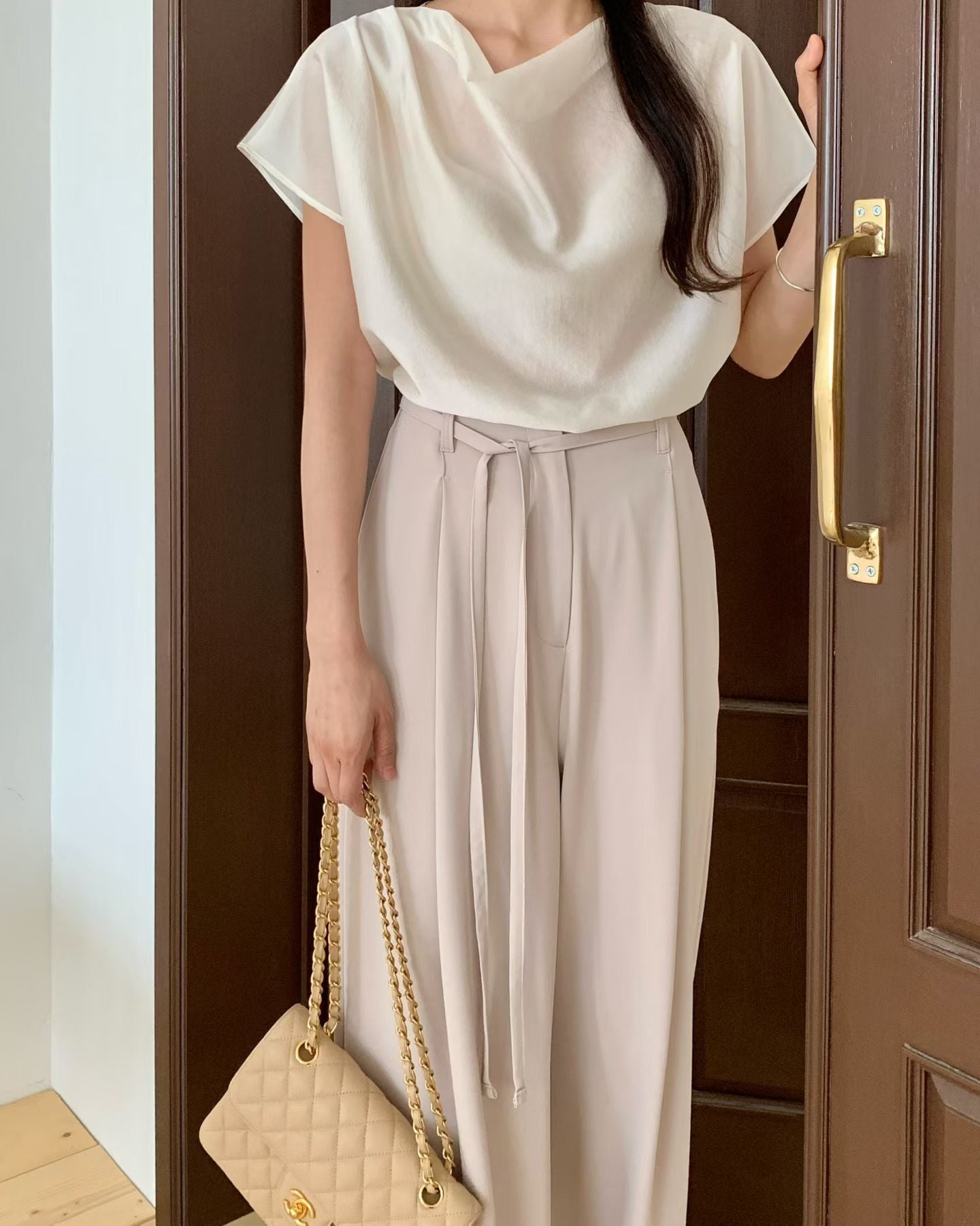 Effortless Office Chic Pants | 氣質垂墜直筒長褲