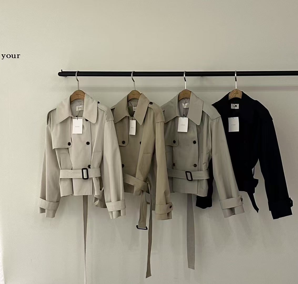 Classic Cropped Trench Coat | 中短版Trench外套【附腰帶】