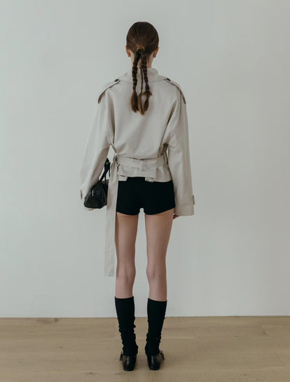 Classic Cropped Trench Coat | 中短版Trench外套【附腰帶】