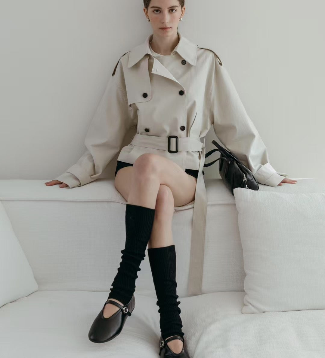 Classic Cropped Trench Coat | 中短版Trench外套【附腰帶】
