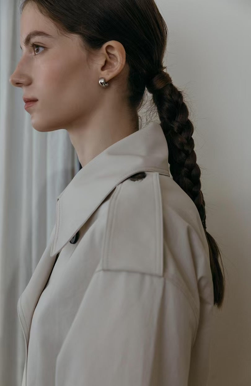 Classic Cropped Trench Coat | 中短版Trench外套【附腰帶】