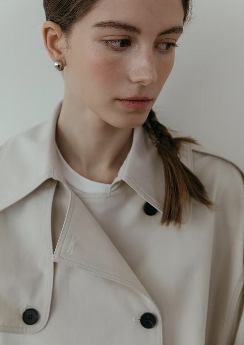 Classic Cropped Trench Coat | 中短版Trench外套【附腰帶】