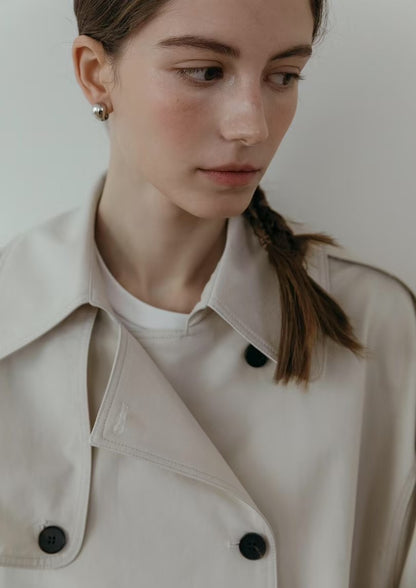 Classic Cropped Trench Coat | 中短版Trench外套【附腰帶】