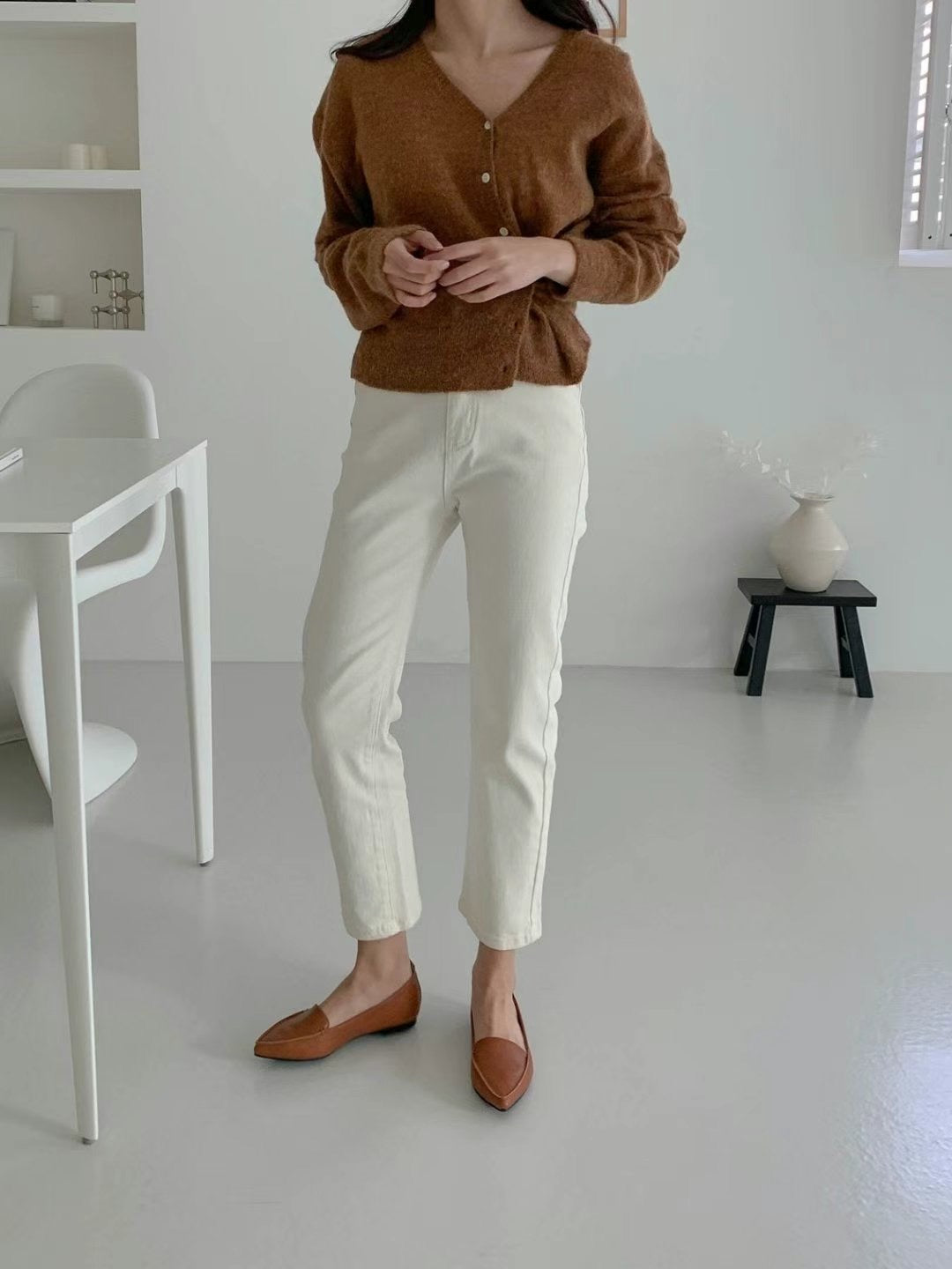 Soft PU Leather Pointed Loafer 【8色入】