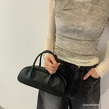 【Bucks & Leather 】Mini Bowling Bag | 2-way 迷你小法棍包