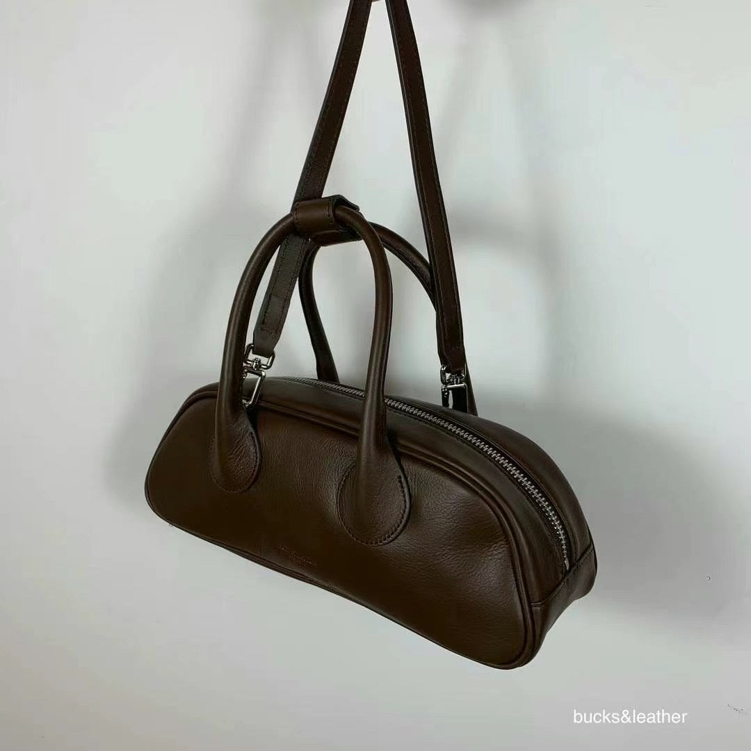 【Bucks & Leather 】Mini Bowling Bag | 2-way 迷你小法棍包