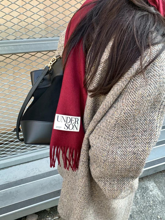 UNDERSON Tartan / Single Colour Wool Scarf