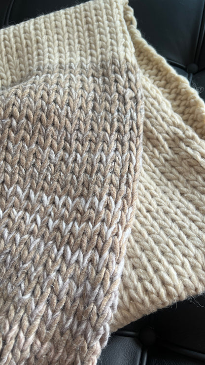 【Made in Italy】Alpaca & Wool Blend Plushy Scarf