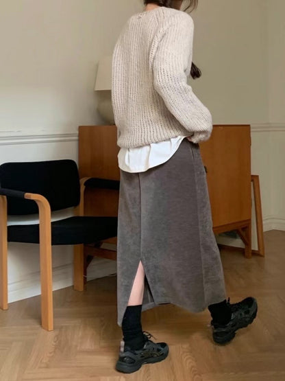 Everyday Cozy Midi Skirt