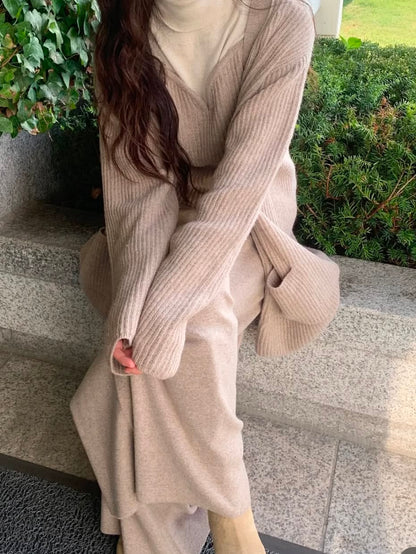 Old Money Cashmere Wide Leg Pants | 老錢風氣質Cashmere闊褲