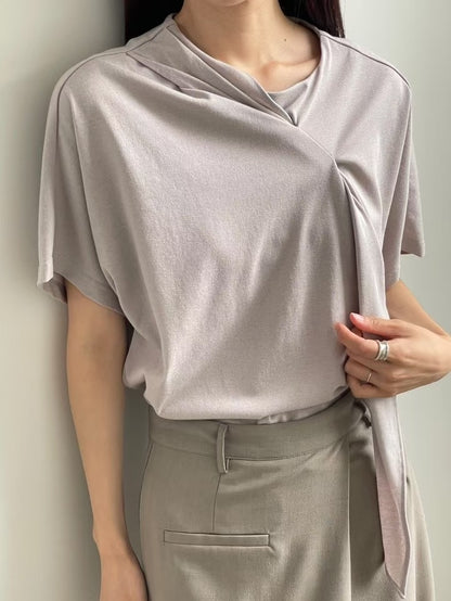 Minimal Ribbon Top | 簡約綁結上衣