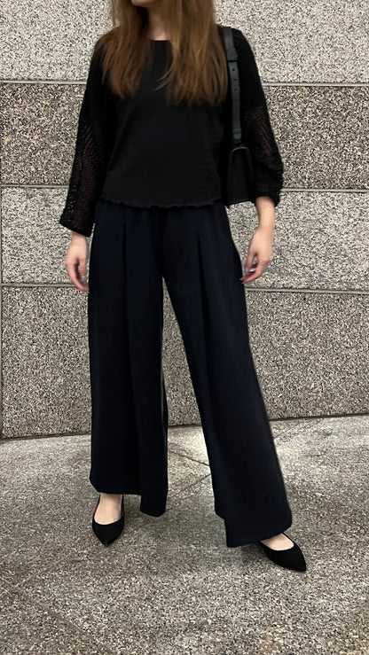 Draping Pants with Simple Pleats | 仙氣垂感長褲