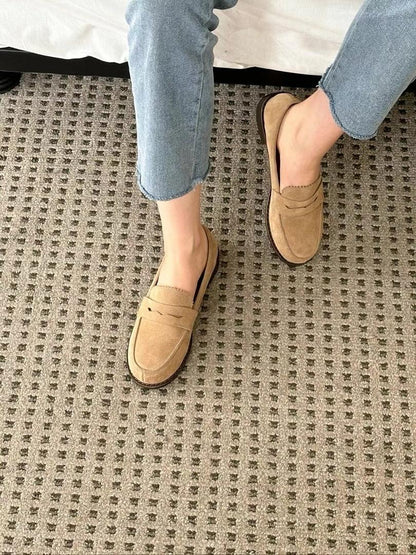 Suede Boat Shoes Style Loafers | 老錢風麂皮船鞋Loafers