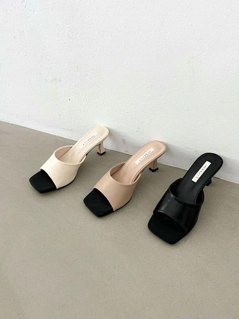 Elegant Mid-heel Sandals | 簡約牛皮優雅涼鞋