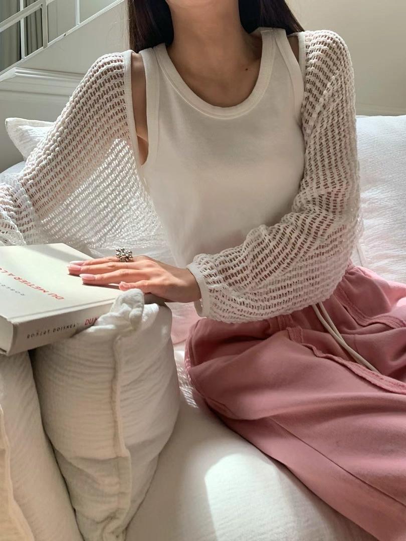 Knitted Cover Up | 慵懶風小燈籠袖冷衫仔