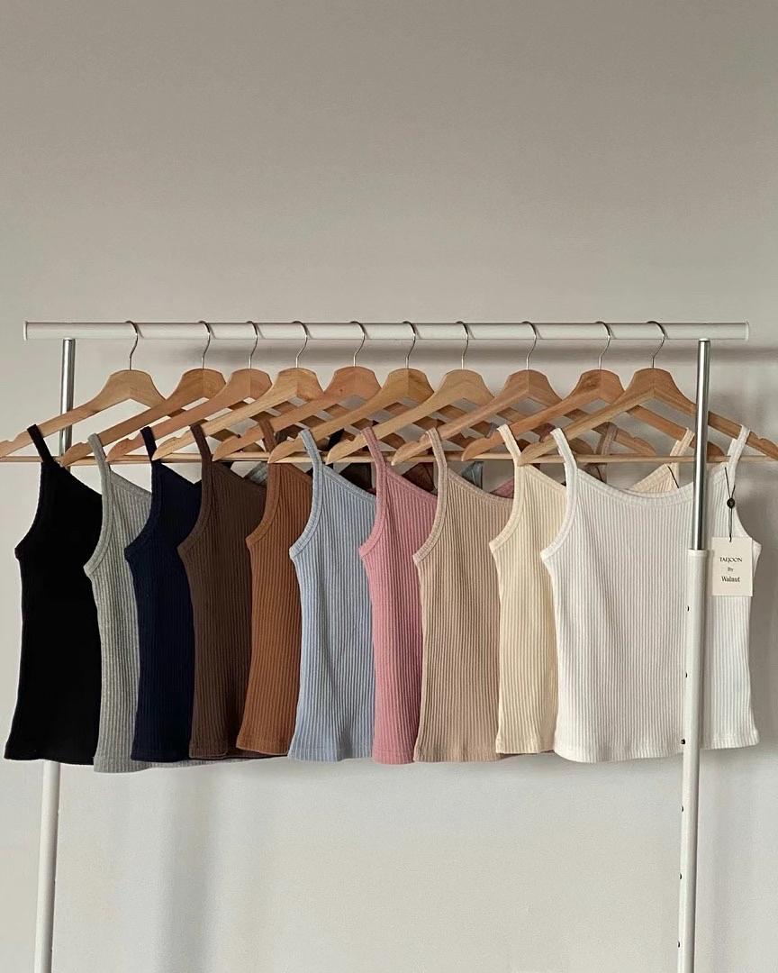 Daily Essential Pure Cotton Tank Top | 柔軟透氣吊帶背心 (多色入)