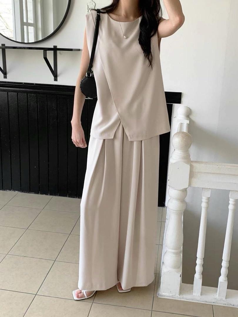 Draping Pants with Simple Pleats | 仙氣垂感長褲