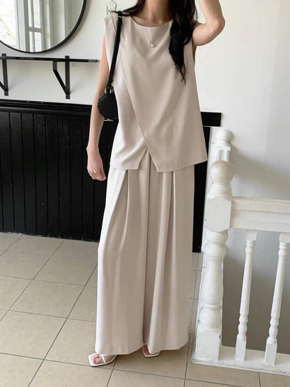 Draping Pants with Simple Pleats | 仙氣垂感長褲