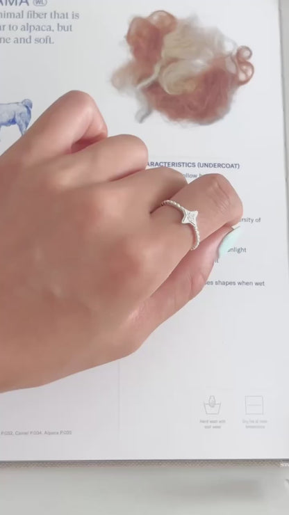 Polaris Star Ring | 小閃鑽北極星戒指￼
