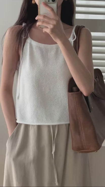 Spaghetti Tie Shoulder Cami