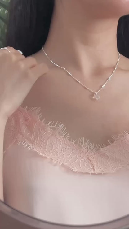 Raindrop Double Mini Bead Necklace | 水滴透光小珠頸鏈