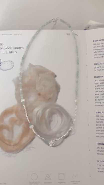 Seashell Grey Pearl Necklace | 海霧灰珍珠頸鏈￼