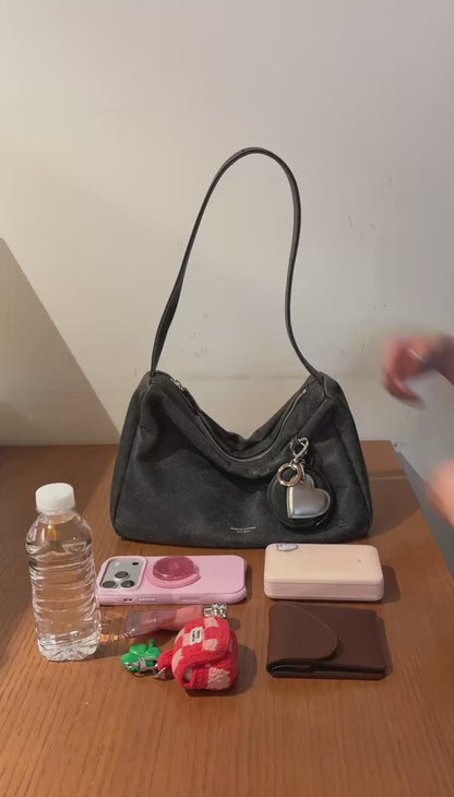 Bucks & Leather Calf Leather Chic  Lunchbox Shoulder Bag | 小牛皮方形上膊包包